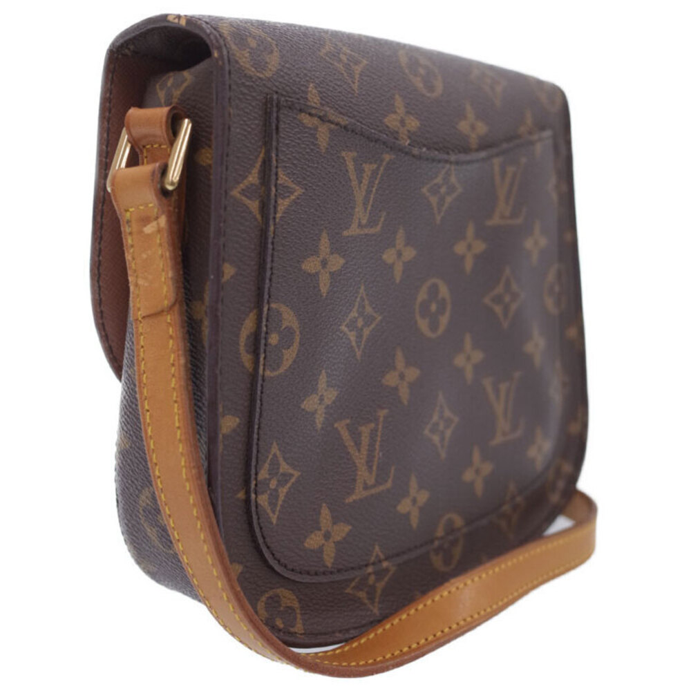 Louis Vuitton Leather Saint Brown Cloud Monogram Bag Shoulder